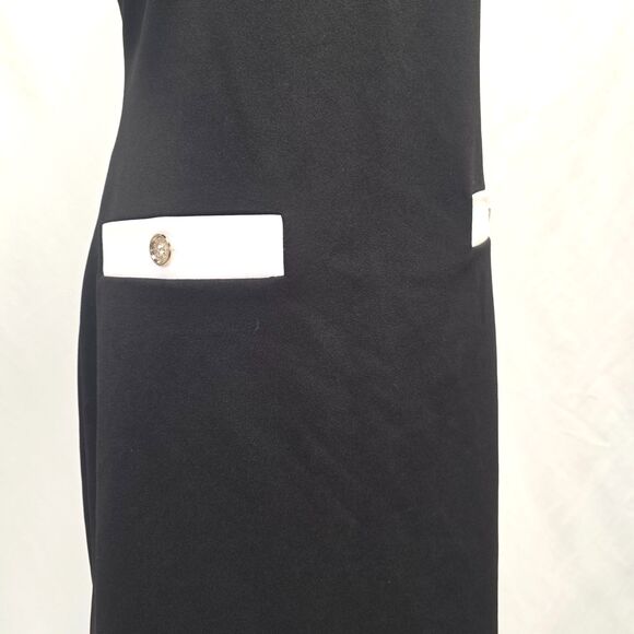 Tommy Hilfiger  Scuba Crepe Short Sleeve Dress Size 10 - Picture 3 of 11